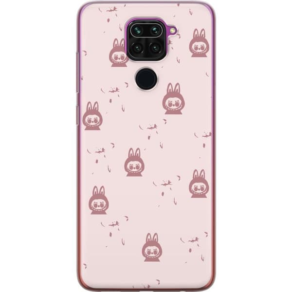 Xiaomi Redmi Note 9 Läpinäkyvä kuori Labubu Neon Pop - Neonvärinen pop art hirviö