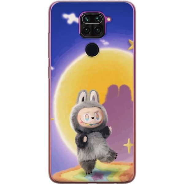 Xiaomi Redmi Note 9 Gennemsigtig cover Labubu Neon Pop - Neonfarvet pop art monster