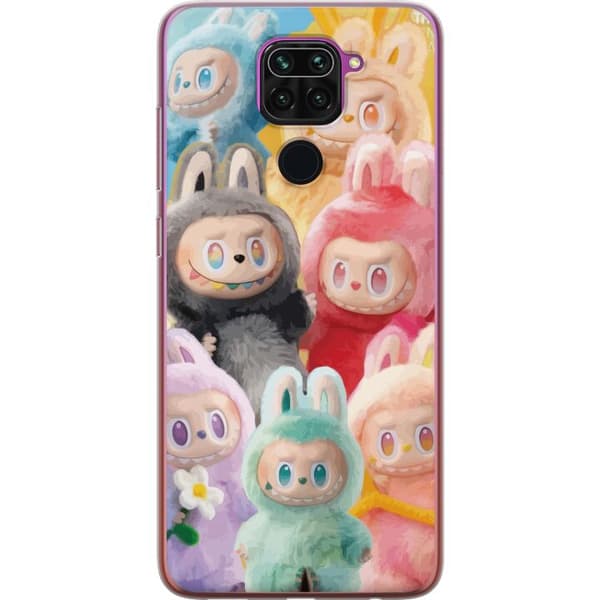 Xiaomi Redmi Note 9 Gennemsigtig cover Labubu Skitse Stil