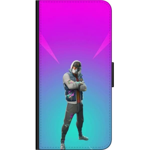 Xiaomi Redmi Note 9 4G Tegnebogsetui sort ridder fortnite