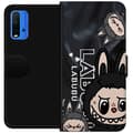 Pikkukuva 1 / 3: Xiaomi Redmi Note 9 4G Lompakkokotelo <nl>Labubu Black Energy - Musta kuviointi katutyyliin
