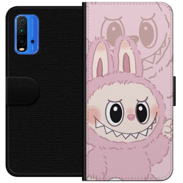 Xiaomi Redmi Note 9 4G Tegnebogsetui Labubu Floral Freak