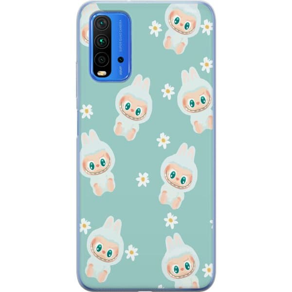 Xiaomi Redmi Note 9 4G Genomskinligt Skal Labubu Candy Vibes – Söt och färgglad monsterstil