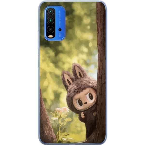 Xiaomi Redmi Note 9 4G Läpinäkyvä kuori Labubu Graffiti Vibes – Katutaide hirviömuodossa