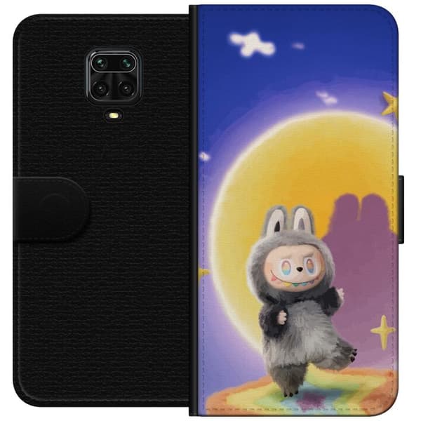 Xiaomi Redmi Note 9S Tegnebogsetui Labubu Neon Pop - Neonfarvet pop art monster