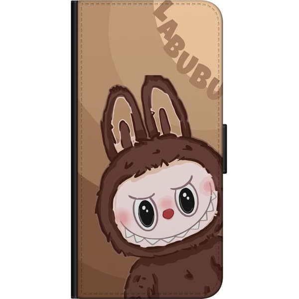 Xiaomi Redmi Note 9S Tegnebogsetui Labubu Skyde Sød - Hvid og Blå Design med Sød Stil
