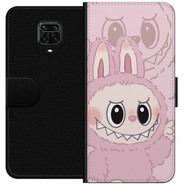 Xiaomi Redmi Note 9S Lompakkokotelo Labubu Floral Freak