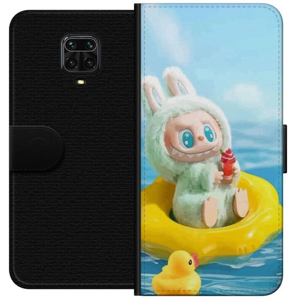 Xiaomi Redmi Note 9S Tegnebogsetui Labubu Stripe Attack - Striber møder monstre