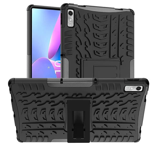 eSTUFF PORTLAND Hybridikotelo jalustalla Lenovo Tab P11 2 Gen - Musta, ES68295000-BULK