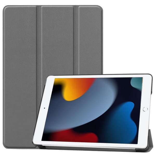 CoreParts-skal för iPad 6/7/8 och 7/8/9 (2019-2021) 10,2" tum, vikbart, grått, TABX-IP789-COVER4