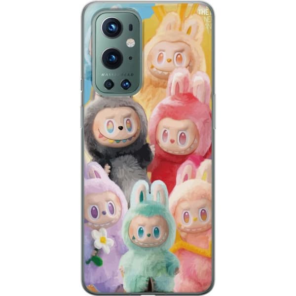 OnePlus 9 Pro Genomskinligt Skal Labubu Sketch Style – Handritat monster i tusch