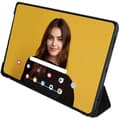 Miniatyrbild 1 av 2: Silver HT - Magnetiskt tabletfodral för Samsung Galaxy Tab A9+ (SM-X210 SM-X215 LTE SM-X216 5G) med svart stativfunktion