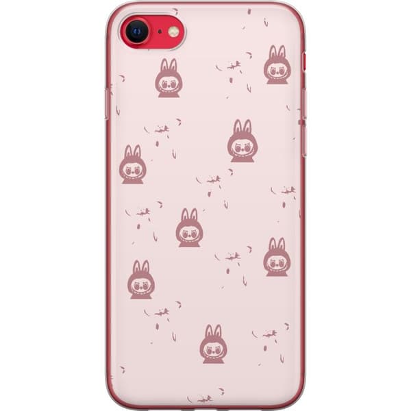 Apple iPhone SE (2020) Gjennomsiktig deksel Labubu Neon Pop - Neonfarget pop art monster