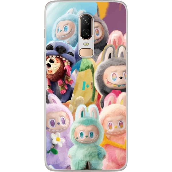 OnePlus 6 Genomskinligt Skal big into energy labubu