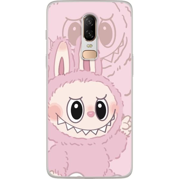 OnePlus 6 Gennemsigtig cover Labubu Floral Freak