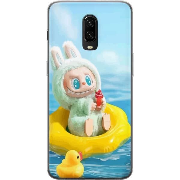 OnePlus 6T Gjennomsiktig deksel Labubu Stripe Attack - Striper møter monstre