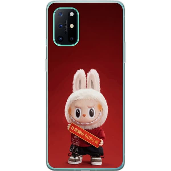 OnePlus 8T Genomskinligt Skal Pop Mart The Monsters Labubu Best of Luck Vinyl Plush Doll