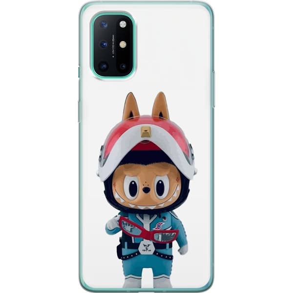 OnePlus 8T Genomskinligt Skal How2work Labubu The Monsters x Ultraman Blue Figure
