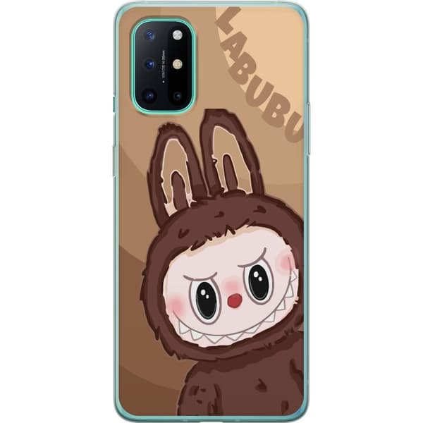 OnePlus 8T Gjennomsiktig deksel Labubu Sky Kosebamse - Hvit og Blå Design med Søt Stil