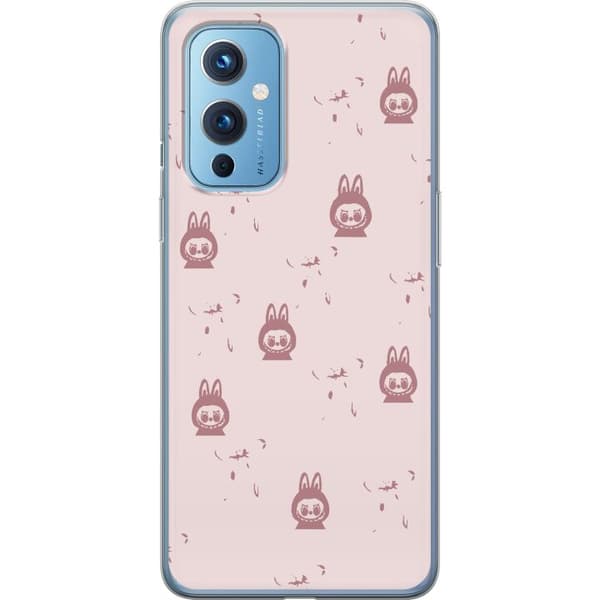 OnePlus 9 Gennemsigtig cover Labubu Neon Pop - Neonfarvet pop art monster