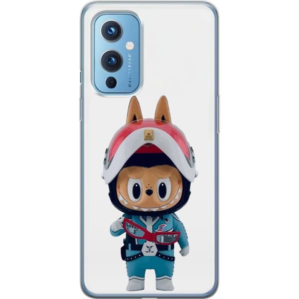 OnePlus 9 Gennemsigtig cover How2work Labubu Monstre x Ultraman Blue Figur