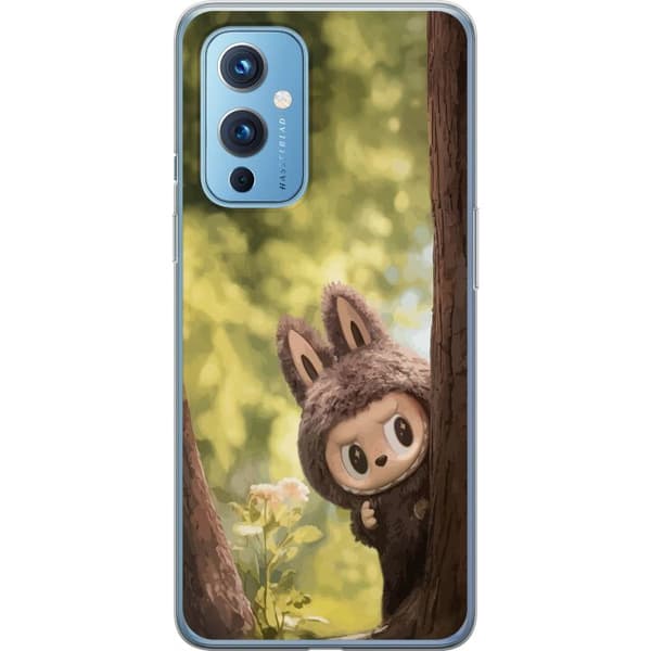 OnePlus 9 Gennemsigtig cover Labubu Graffiti Vibes – Gadekunst i monsterform
