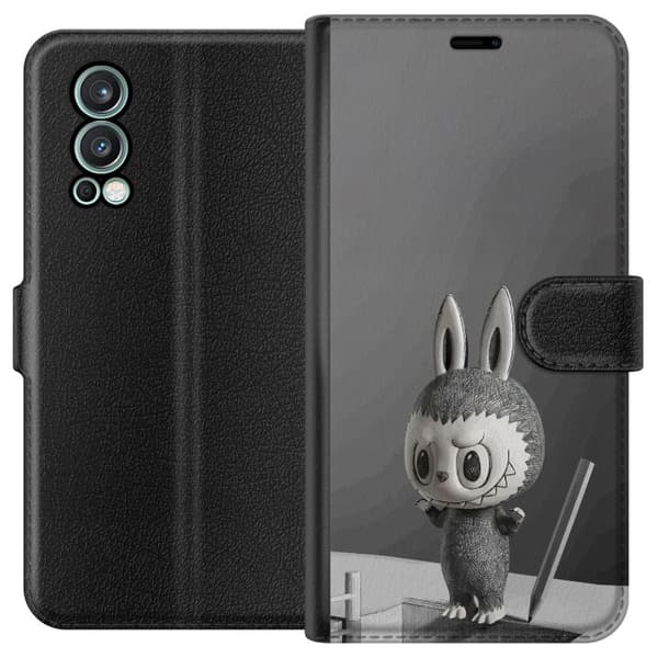 OnePlus Nord 2 5G Lompakkokotelo Pop Mart MEGA LABUBU LABUBU Sketch 1000%