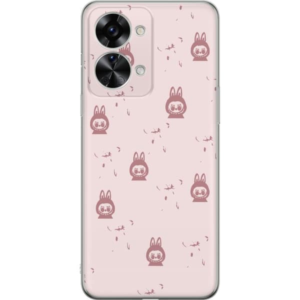 OnePlus Nord 2T Läpinäkyvä kuori Labubu Neon Pop - Neonvärinen pop art hirviö