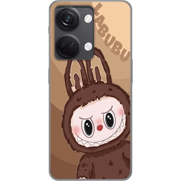 OnePlus Nord 3 Gjennomsiktig deksel Labubu Sky Kosebamse - Hvit og Blå Design med Søt Stil