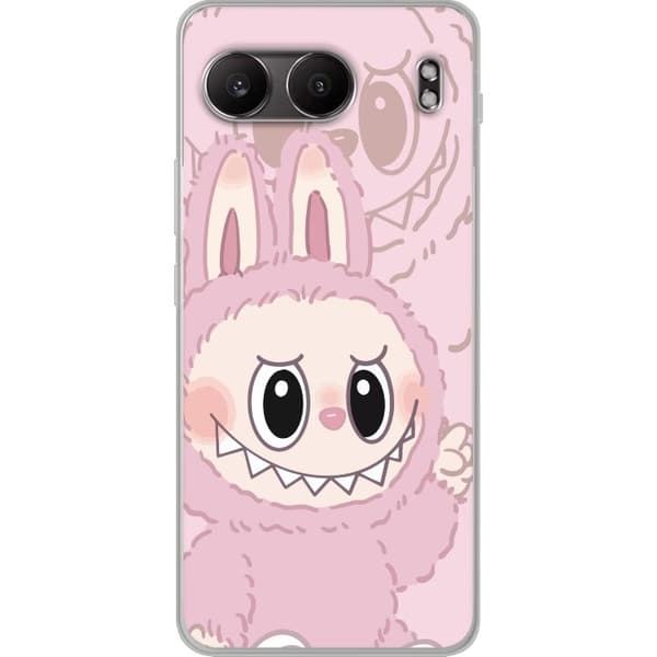 OnePlus Nord 4 Läpinäkyvä kuori Labubu Floral Freak
