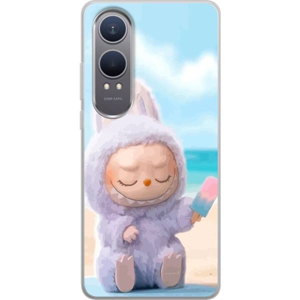 OnePlus Nord CE4 Lite Gjennomsiktig deksel Labubu Pink Stemning