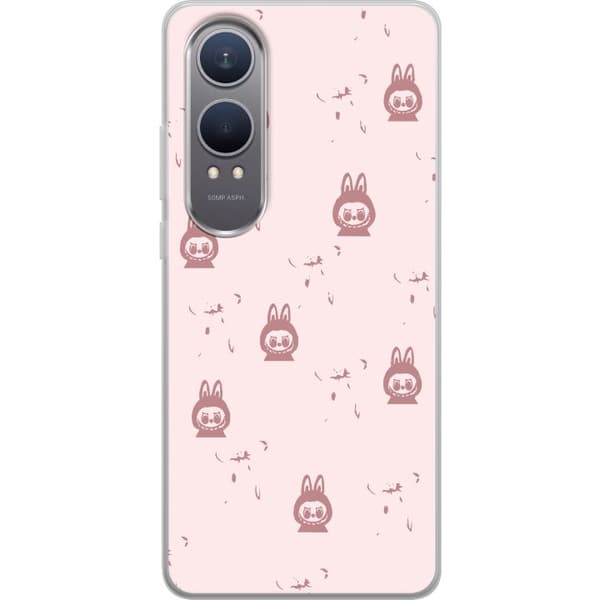 OnePlus Nord CE4 Lite Gjennomsiktig deksel Labubu Neon Pop - Neonfarget pop art monster