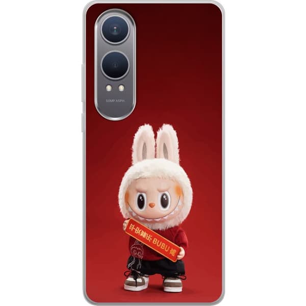 OnePlus Nord CE4 Lite Gjennomsiktig deksel Pop Mart The Monsters Labubu Lykke til Vinyl Plysj Dukke