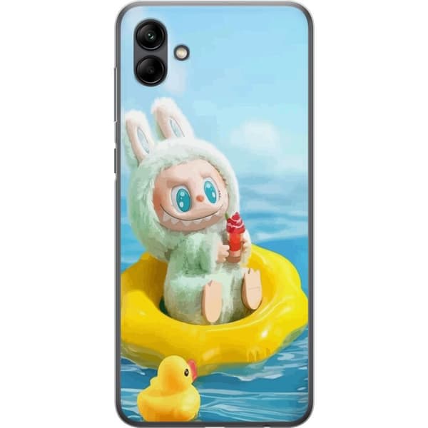Samsung Galaxy A05 Gennemsigtig cover Labubu Stripe Attack - Striber møder monstre