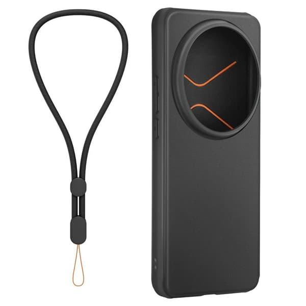 Etui för Xiaomi 15 Ultra Klapp Portkort med Rem Tillverkat för Xiaomi Svart