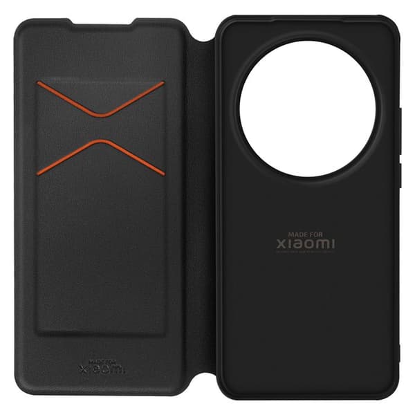 Etui för Xiaomi 15 Ultra Klapp Portkort med Rem Tillverkat för Xiaomi Svart