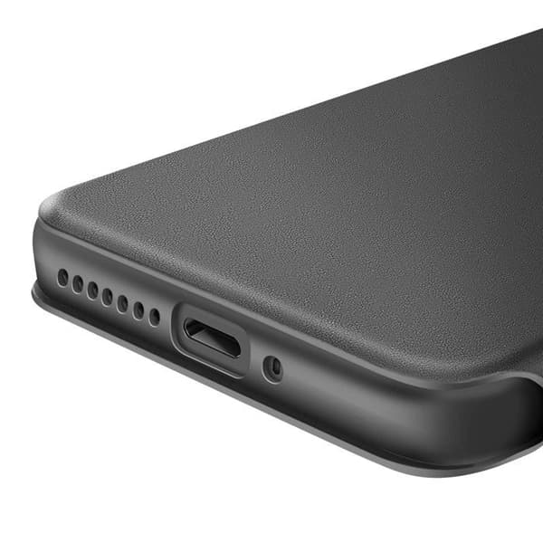 Fodral för Xiaomi 15 Klapp med kortfack och handledsrem Made for Xiaomi Svart