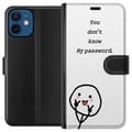 Miniatyrbild 1 av 3: Apple iPhone 12  Plånboksfodral You Don’t Know My Password – edgy textmotiv med attityd