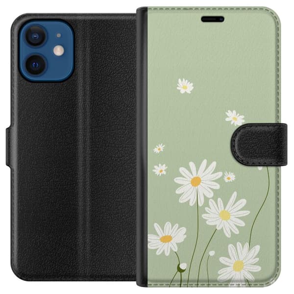 Apple iPhone 12 Lommeboketui Prestekrager - blomstrete mønster i svensk sommerstil