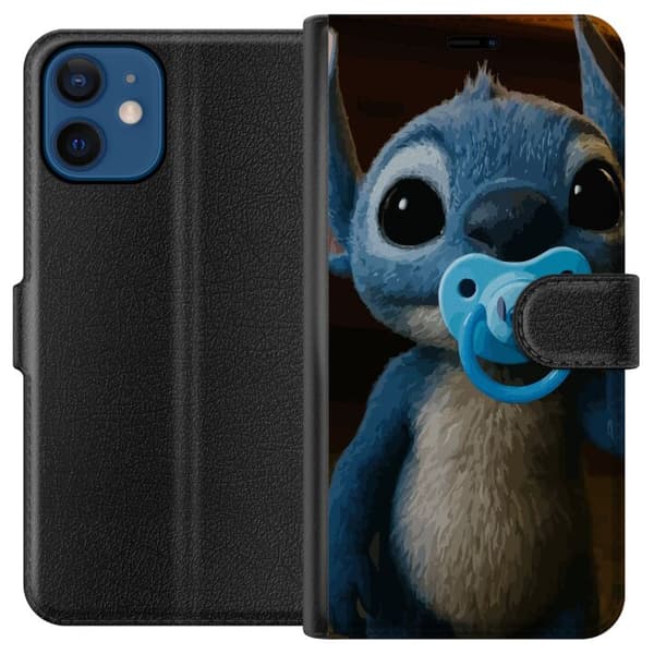 Apple iPhone 12  Plånboksfodral Stitch & Napp – babytema med söt karaktär