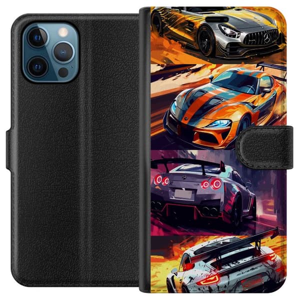 Apple iPhone 12 Pro Lompakkokotelo Ralli kuume - vauhdikas teema ralliautoilla