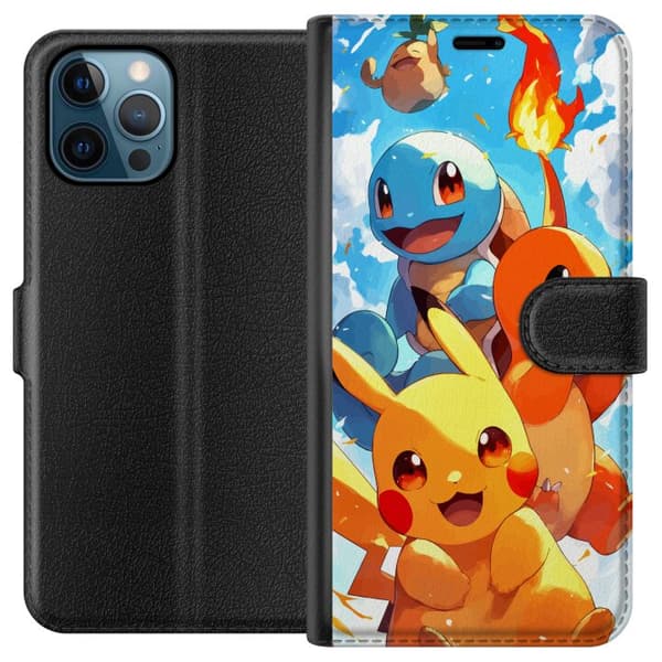 Apple iPhone 12 Pro Lompakkokotelo Pocket Creatures - innoittanut Pokémonista mainitsematta nimeä