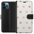 Pikkukuva 1 / 3: Apple iPhone 12 Pro Lompakkokotelo Teddy-tausta - söpöt teddykarhut pehmeällä taustalla