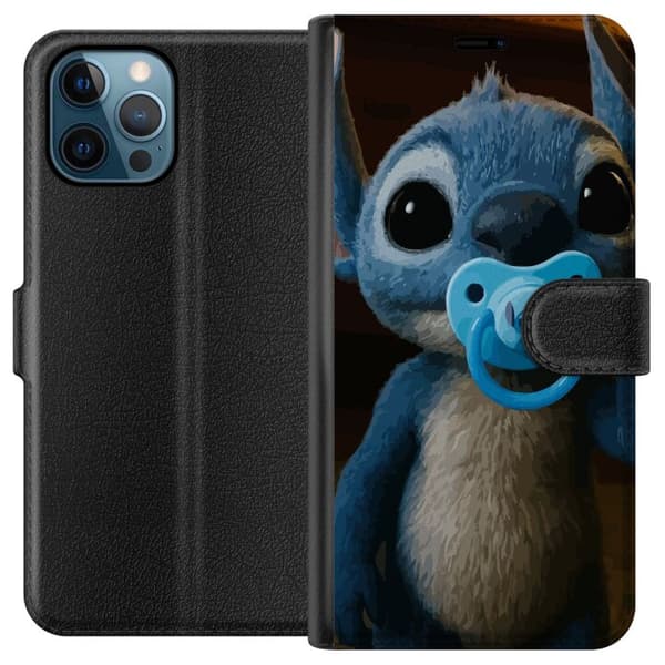 Apple iPhone 12 Pro Lompakkokotelo Stitch & Napp - vauvateema söpöllä hahmolla