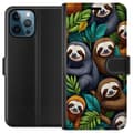Miniatyrbilde 1 av 3: Apple iPhone 12 Pro Lommeboketui Sengångarstil - avslappet motiv med søt dovendyr