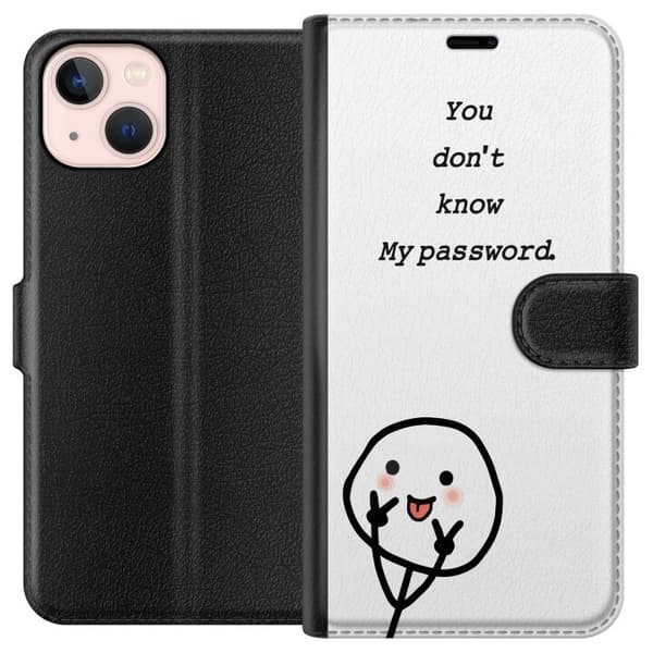 Apple iPhone 13 Tegnebogsetui Du Kender Ikke Mit Adgangskode