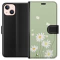 Miniatyrbild 1 av 3: Apple iPhone 13 Plånboksfodral Prästkragar – blommigt mönster i svensk sommarstil