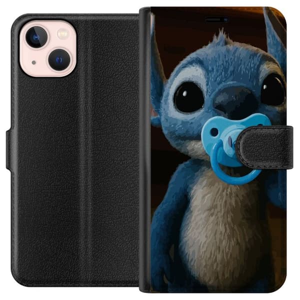 Apple iPhone 13 Lompakkokotelo Stitch & Napp - vauvateema söpöllä hahmolla
