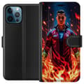 Miniatyrbilde 1 av 3: Apple iPhone 12 Pro Max Lommeboketui Ronaldo Inferno - fotballhelt i flammer