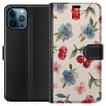 Pikkukuva 1 / 3: Apple iPhone 12 Pro Max Lompakkokotelo Marjat & Kukat - kuvio, jossa on sinisiä kukkia ja metsänmarjoja